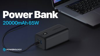 اشتري Powerology 20000mAh 65W Onyx Power Bank في الإمارات العربية المتحدة |-أسود| (PPBCHA19)