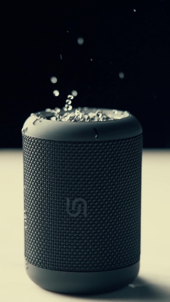 Porodo Soundtec Waterproof IP65 Portable Bluetooth Speaker  - Black