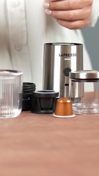 LePresso Portable Espresso Powder / Nespresso Pods - Silver | UAE (LPSTPEM)