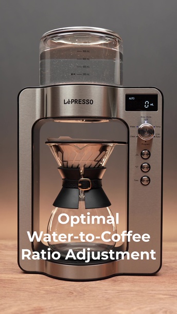 LepPresso Dual Mode Coffee Drip Machine in UAE | Golden Cup Standard - Silver | (LPCFFM0022)