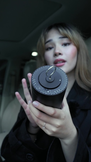 Levelo Ambiance Car Aroma Diffuser in UAE |  Type-C Charging Port - Black Color | (LVL-AMBDIF-BK)