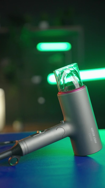 Green Lion Hair Dryer | Cold, Warm & Hot Air | 8m Cable (GNAHAIRDGY)