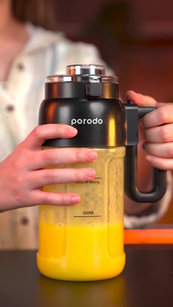 Porodo LifeStyle 120W 800ml Portable Juicer Blender (PD-P120JS-BK)