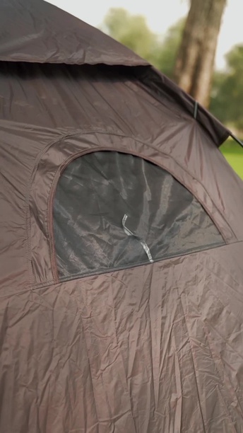 Order Porodo Lifestyle Brown Camping Tent with 4 Person Capacity and Easy Automatic Pop Up Now  (PD-LF4PACT-LTBR)