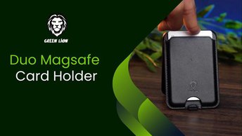 Green Lion Duo Magsafe Card Holder - Purple