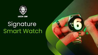 Green Lion Signature Smart Watch - Silver