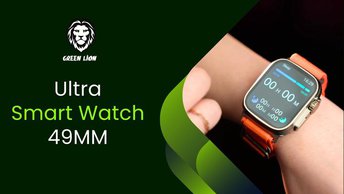 Green Lion Ultra Smart Watch with 10 Days Standby + An Extra Strap  - Orange