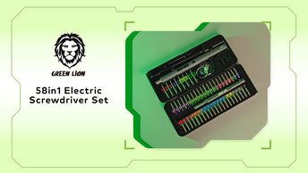 Shop Green Lion 58 IN 1 Electric Screwdriver Set (GN58IN1ELSDBK)