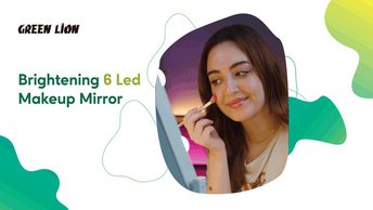 Green Lion Brightening 9 Led Makeup Mirror - White