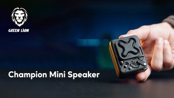 Green Lion Champion Mini Speaker - White