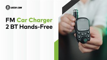 Green Lion Bluetooth Hands-Free FM Car Charger 2 - Black