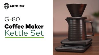 Green Lion G-80 Plus Coffee Maker Set in UAE | Coffee Scale & Travel Box - Black Color | (GNG80PCOFFSTBK)