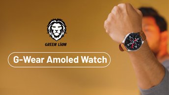 Green Lion G-Wear AMOLED Watch  - Brown/Silver