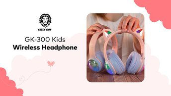 Green Lion GK-200 Kids Wireless Headphone - Pink