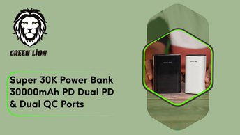 Green Lion Super 20K Power Bank in UAE | 20000mAh Battery Capacity, 20W Power Delivery - White | (GNSPR20KPBWH)