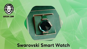 Green Lion Swarovski Smart Watch - Blue