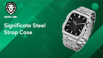 45mm Silver Steel Strap Case with ECG Support - Perfect Gift (GNSIGSTL45MSL)