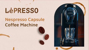 Nespresso Coffee Capsule Machine with Cutting-Edge Technology (LPCCAPBK)