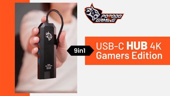 تسوق Porodo Gaming 9 in1 USB-C Hub 4K Gamers Edition PD 100W (PDX526)