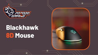 Shop Porodo Gaming Wired Mouse 3389 with TTC Switch in UAE | Black Color | (PDX318-BK)