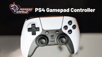 PS4 Gamepad Controller - Porodo Gaming with 6AXIS Gyro Sensor (PDX610-WHB)