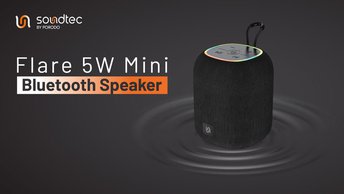 Order Porodo Soundtec Black Flare 5W Mini Bluetooth Speaker Now in UAE (PD-ST5MBS-BK)