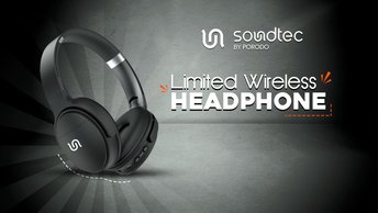 Shop Porodo By Soundtec Limited Wireless Headphone Super Rich Bass (PD-STWLEP018-BU)