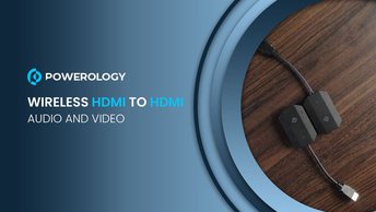 شراء Powerology Wireless HDMI to HDMI Audio &amp; Video في الإمارات العربية المتحدة | زمن انتقال منخفض - أسود | (PHDMRABK)