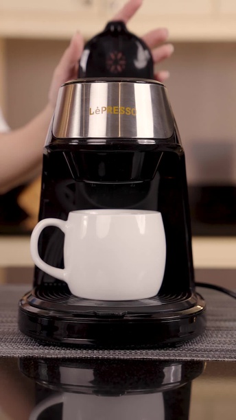 Order LePresso Black Instant Coffee Brewer With 125ML Ceramic Mug Now (LPMCMBK)